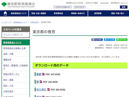 東京都の教育